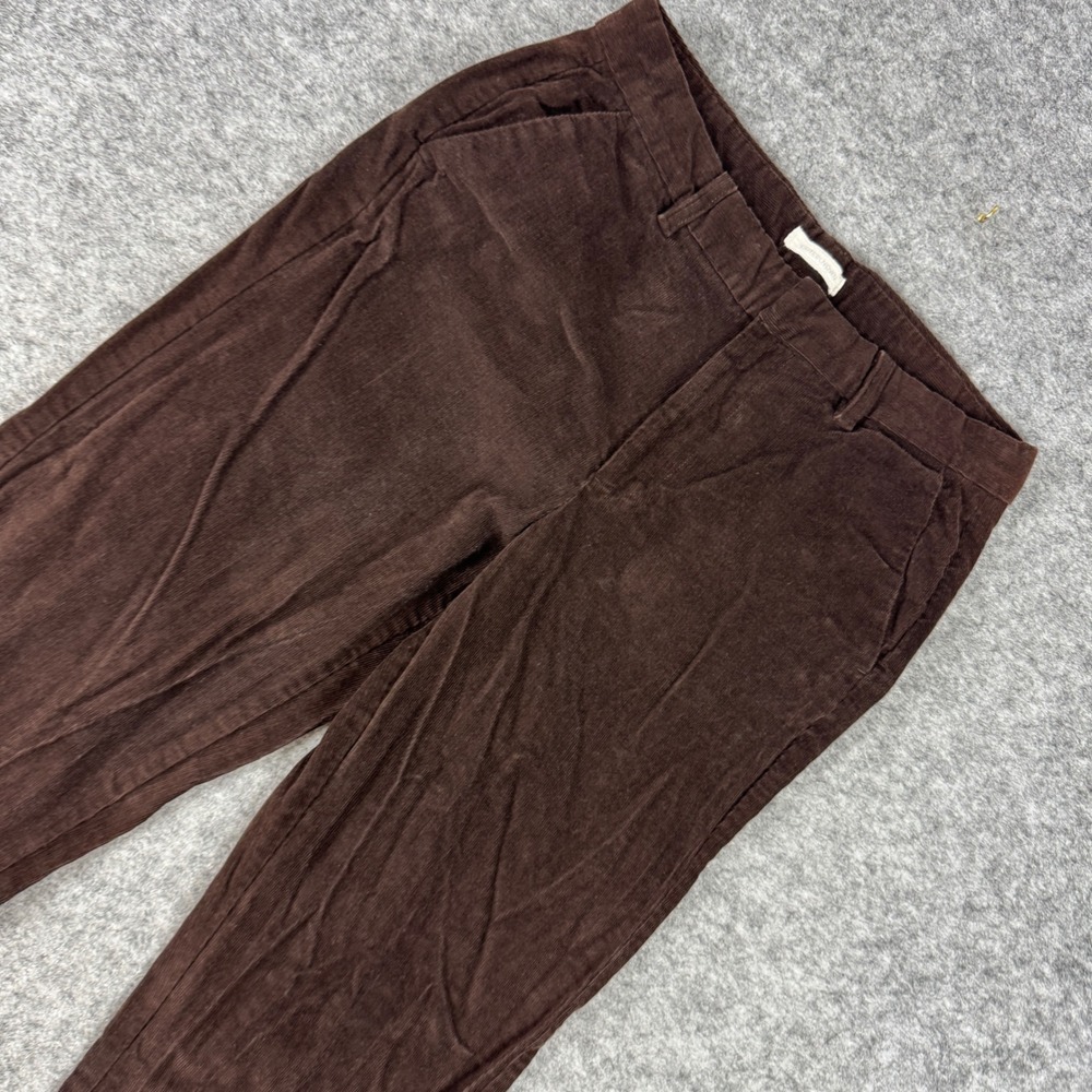 Outerknown Brown Organic Cotton Corduroy Flare Pants Womens Size 8 Sustainable
